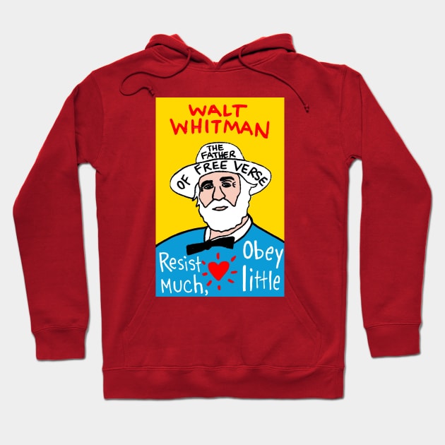 Walt Whitman Hoodie by krusefolkart